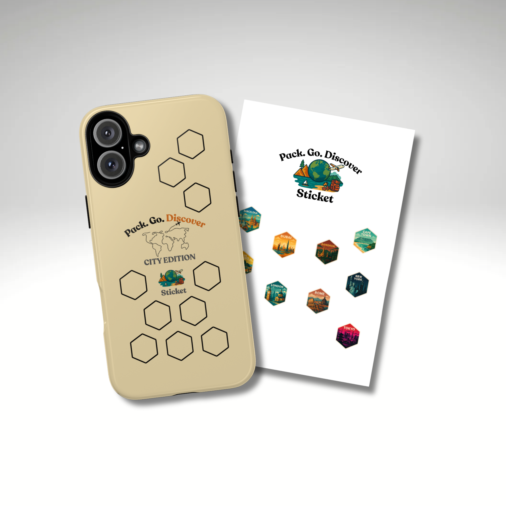 City Edition IPhone Case  + Sticker