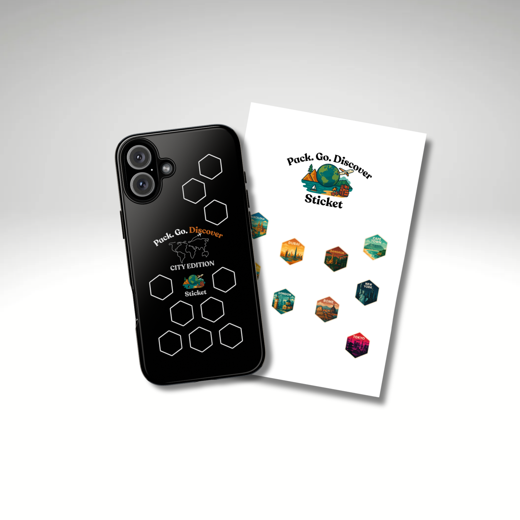 City Edition IPhone Case  + Sticker