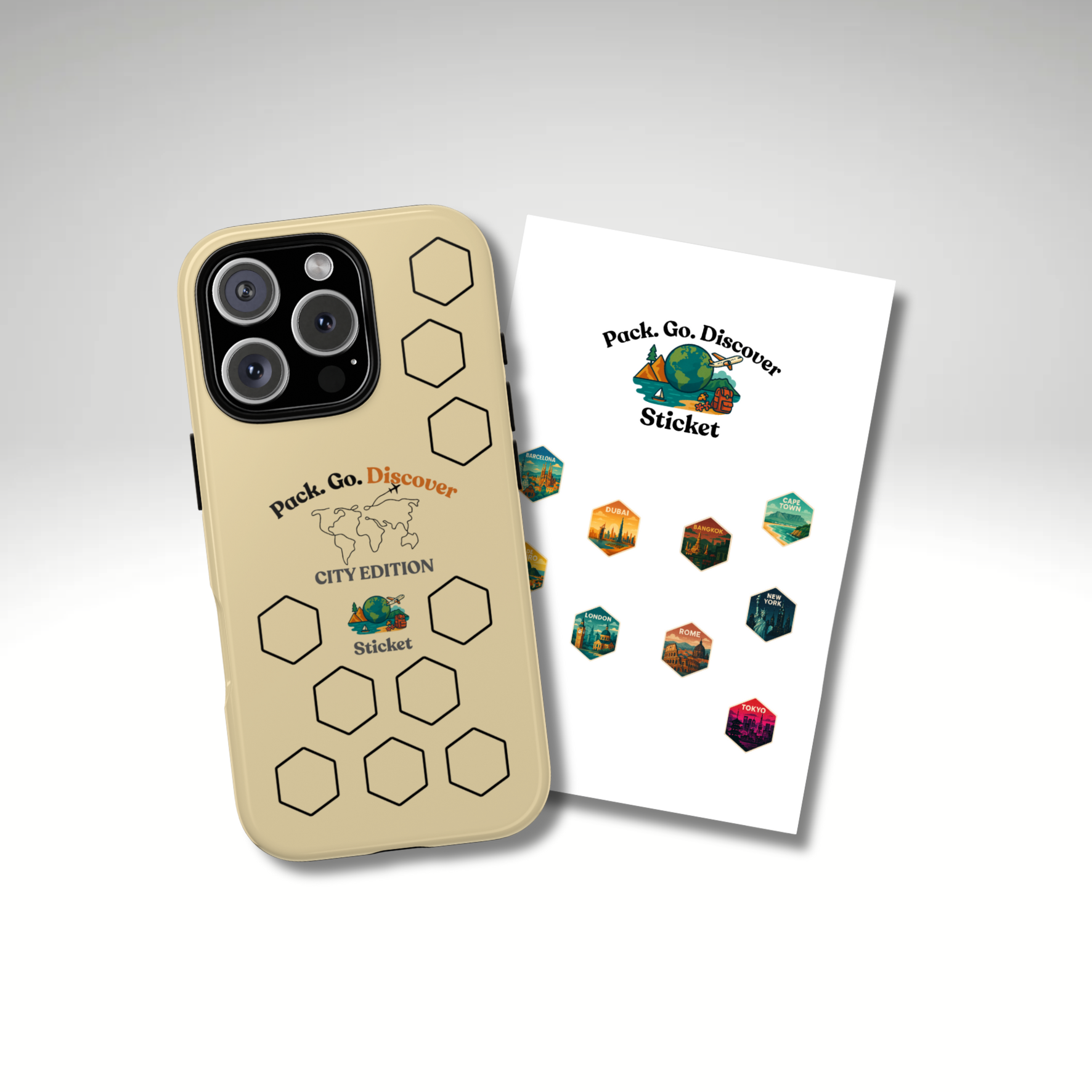 City Edition IPhone Case  + Sticker