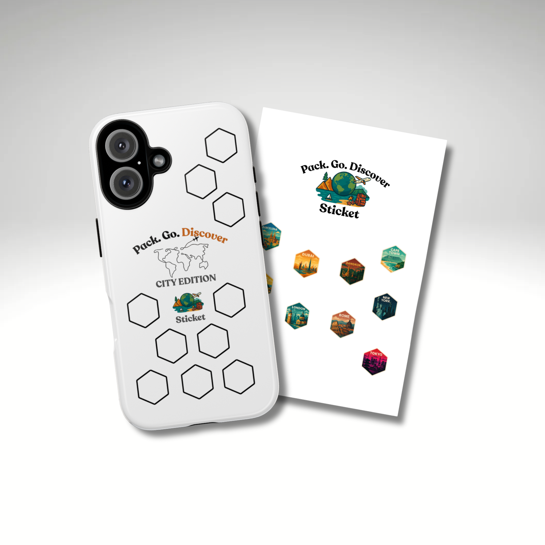 City Edition IPhone Case  + Sticker