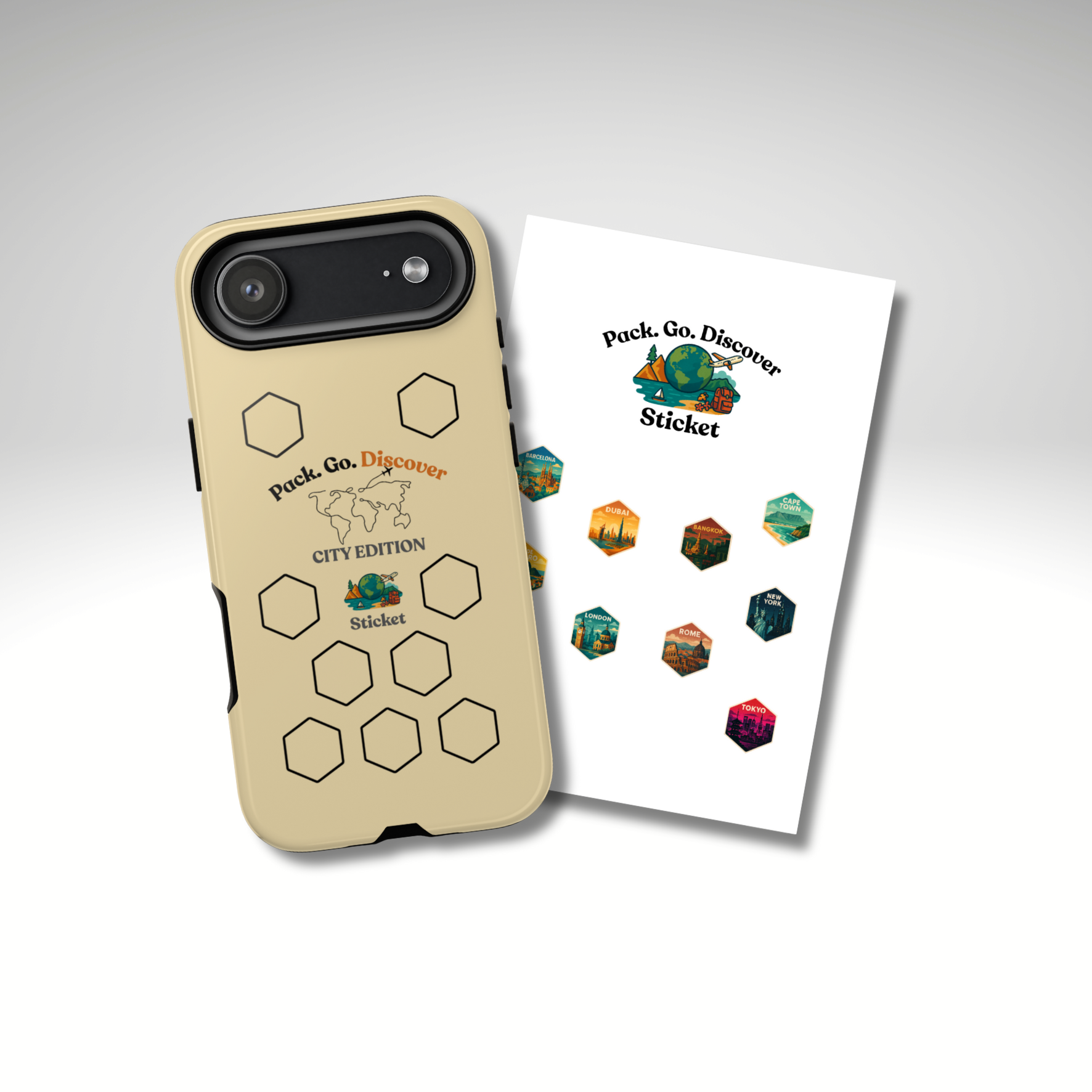 City Edition IPhone Case  + Sticker