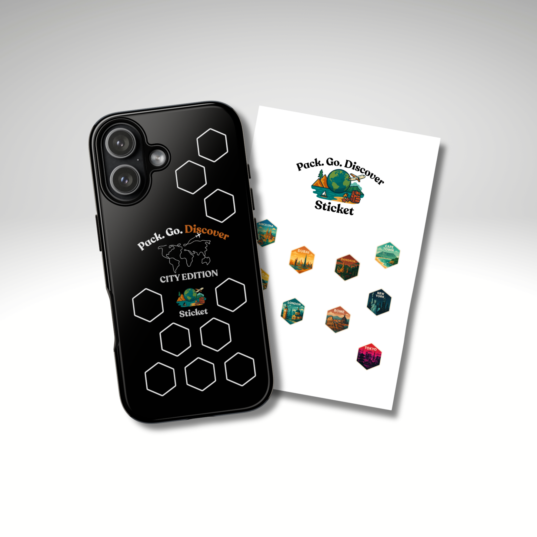 City Edition IPhone Case  + Sticker