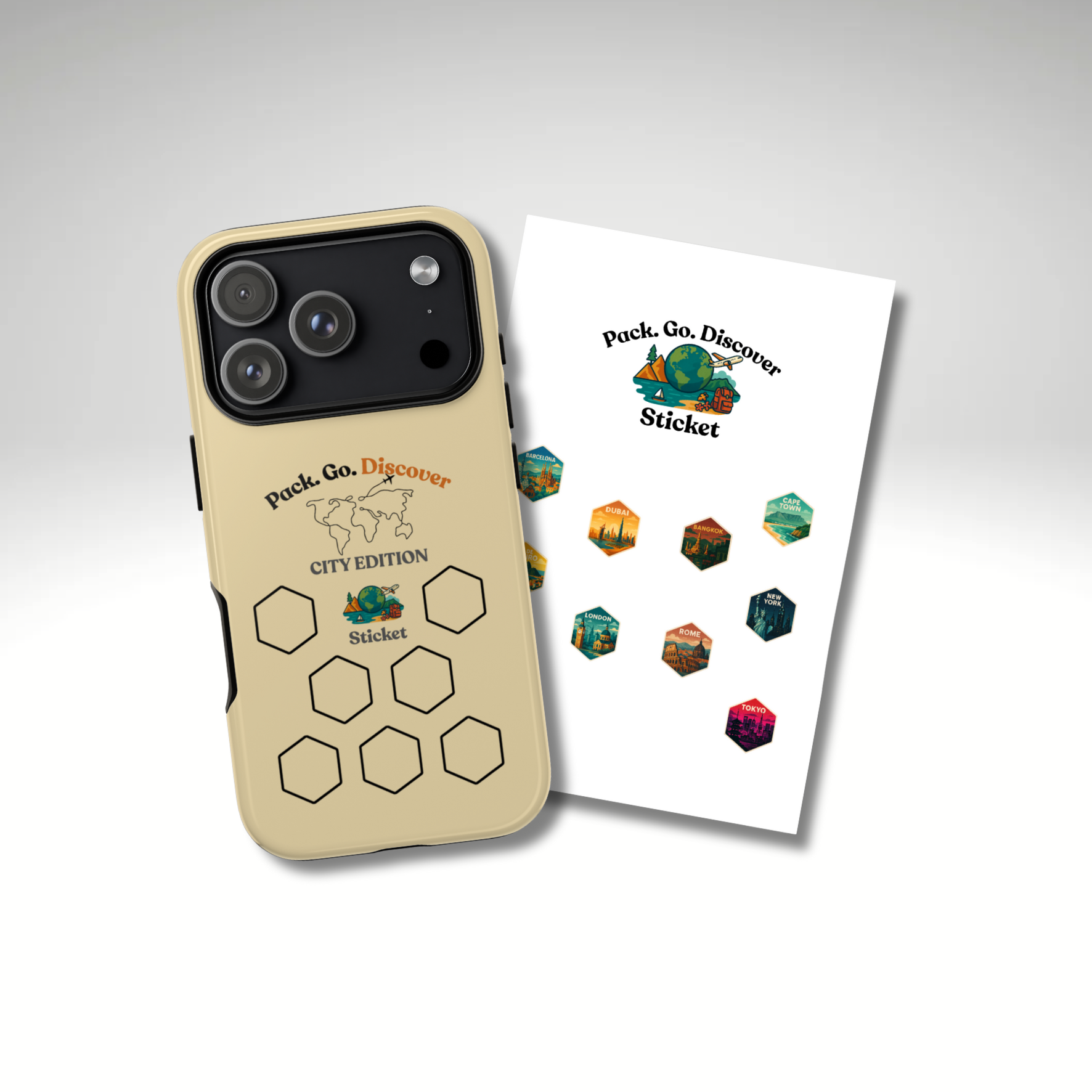 City Edition IPhone Case  + Sticker