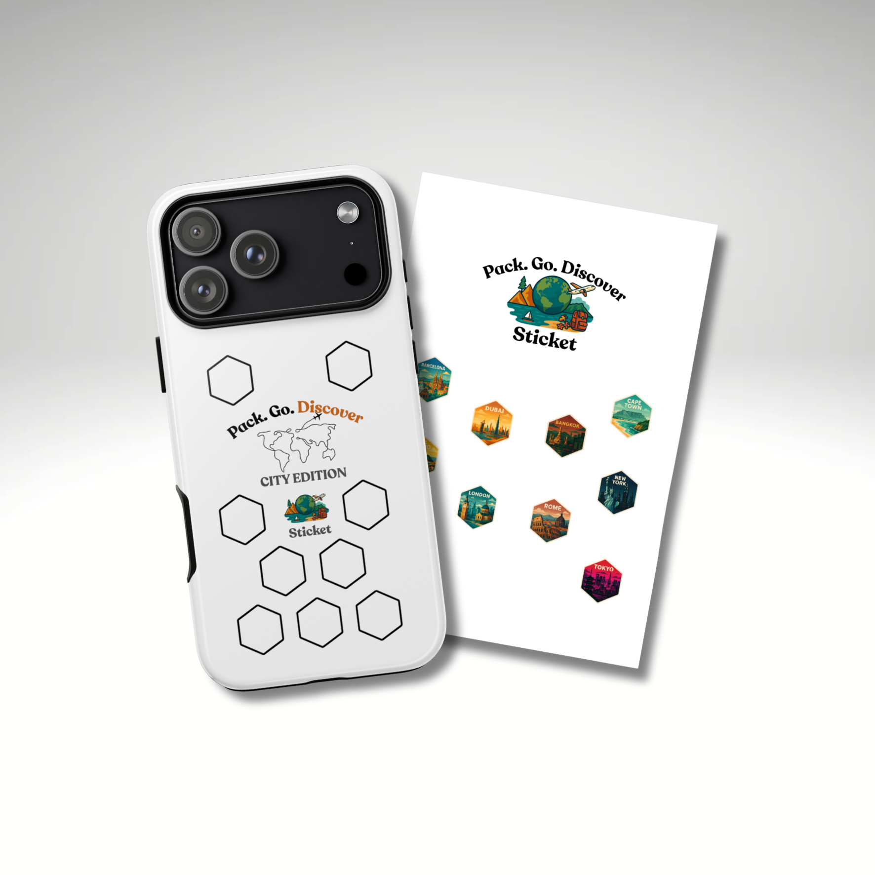 City Edition IPhone Case  + Sticker