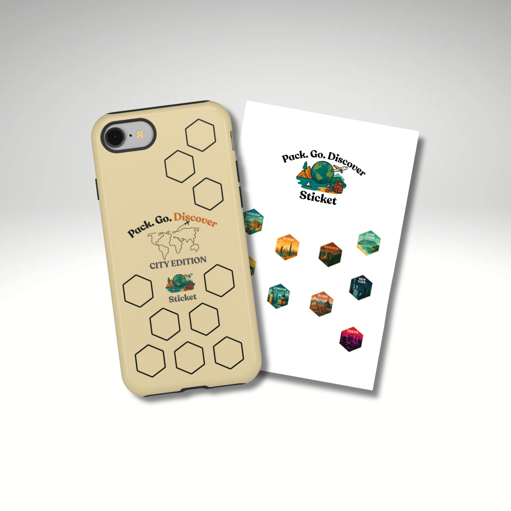 City Edition IPhone Case  + Sticker