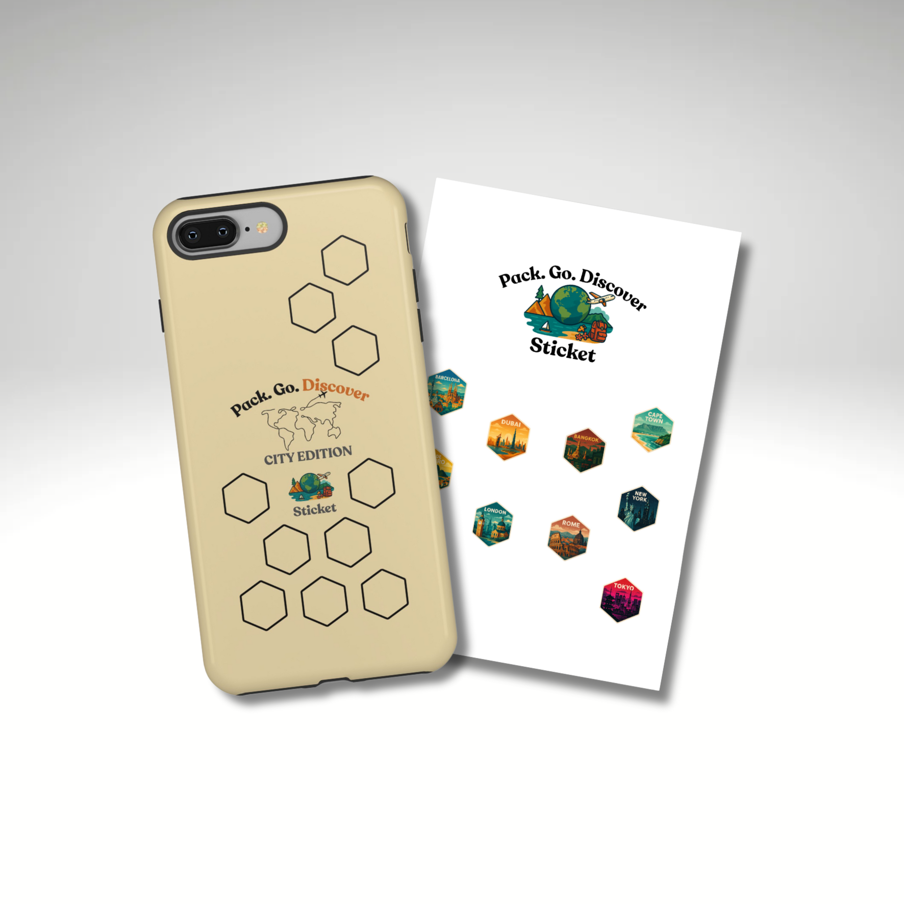 City Edition IPhone Case  + Sticker