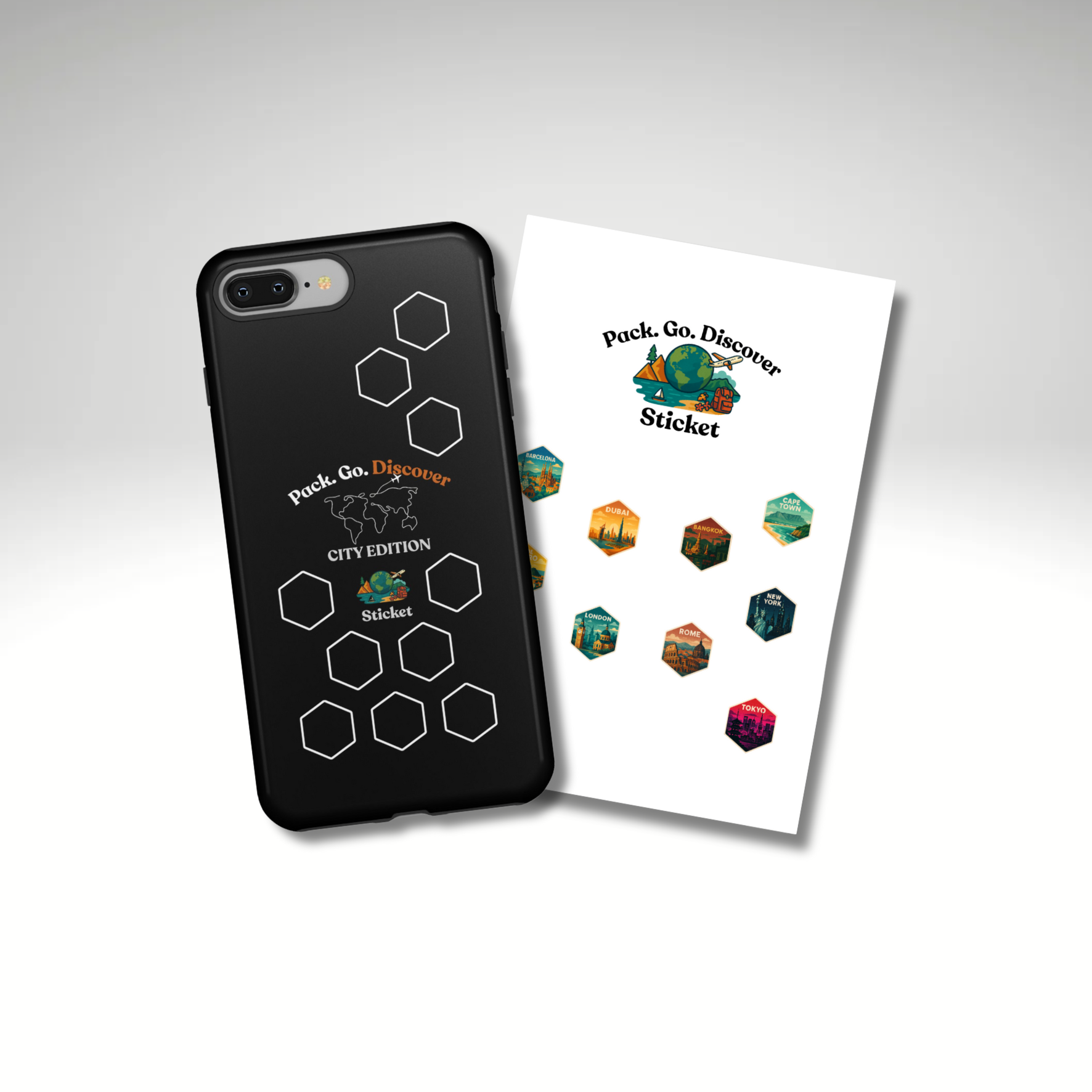 City Edition IPhone Case  + Sticker