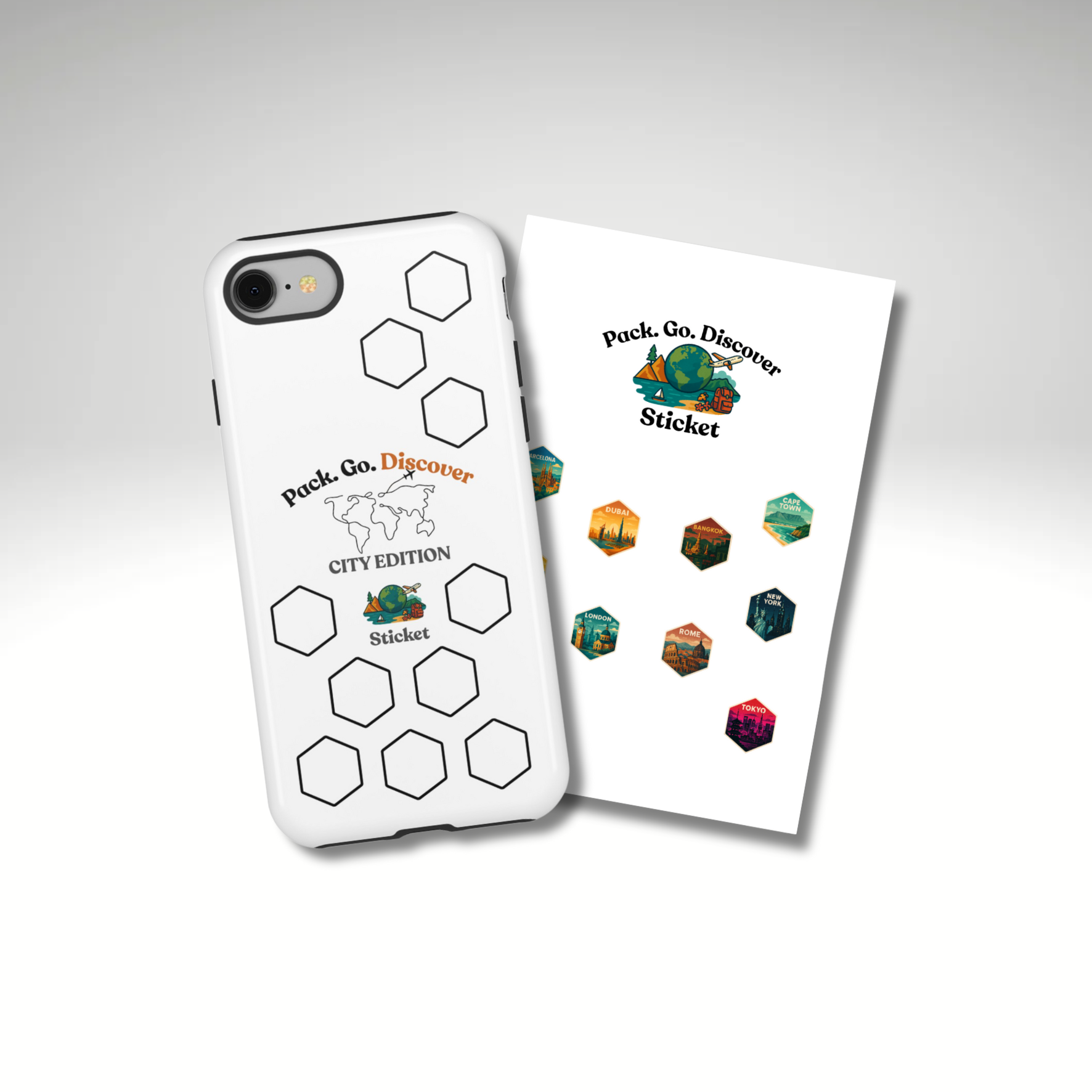 City Edition IPhone Case  + Sticker