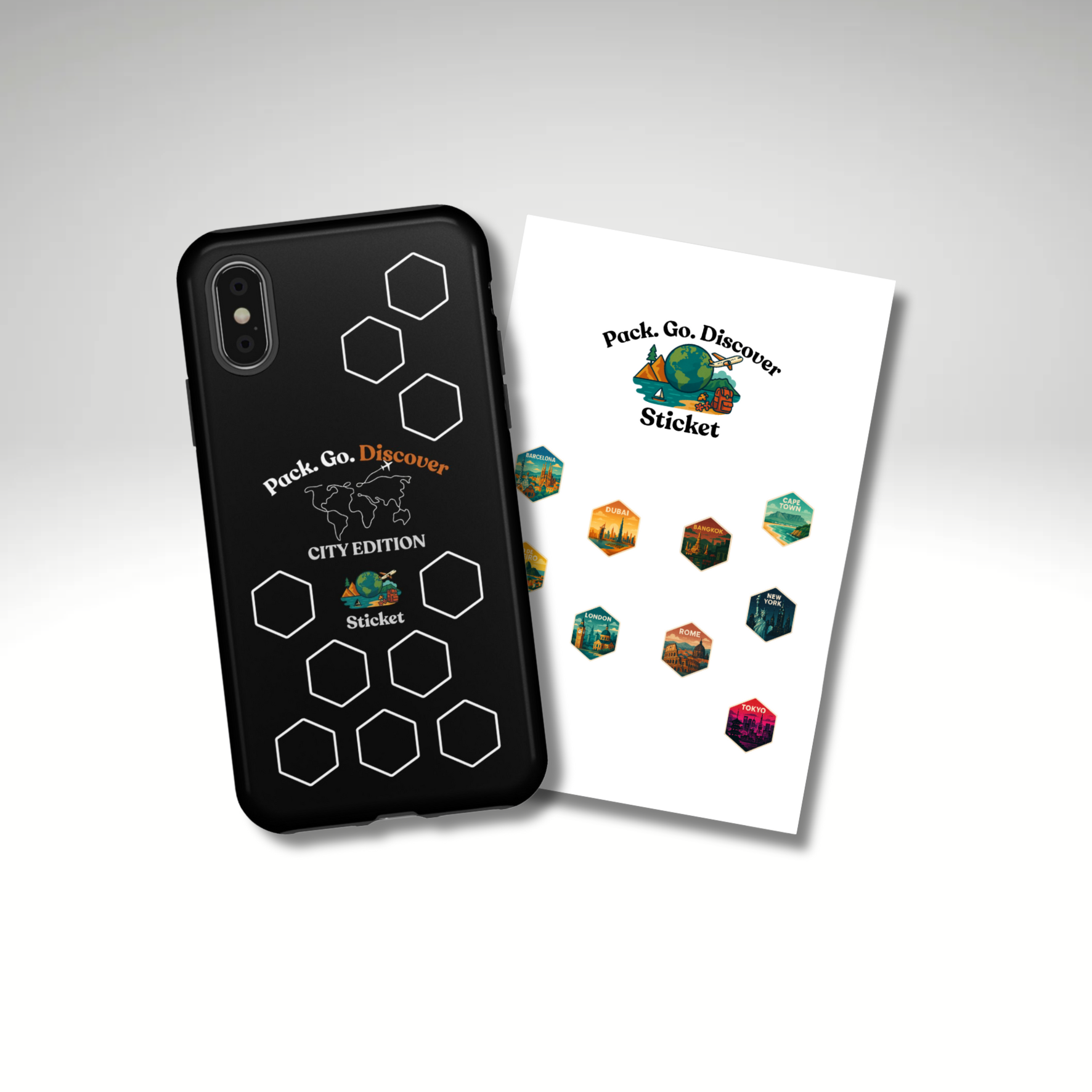 City Edition IPhone Case  + Sticker