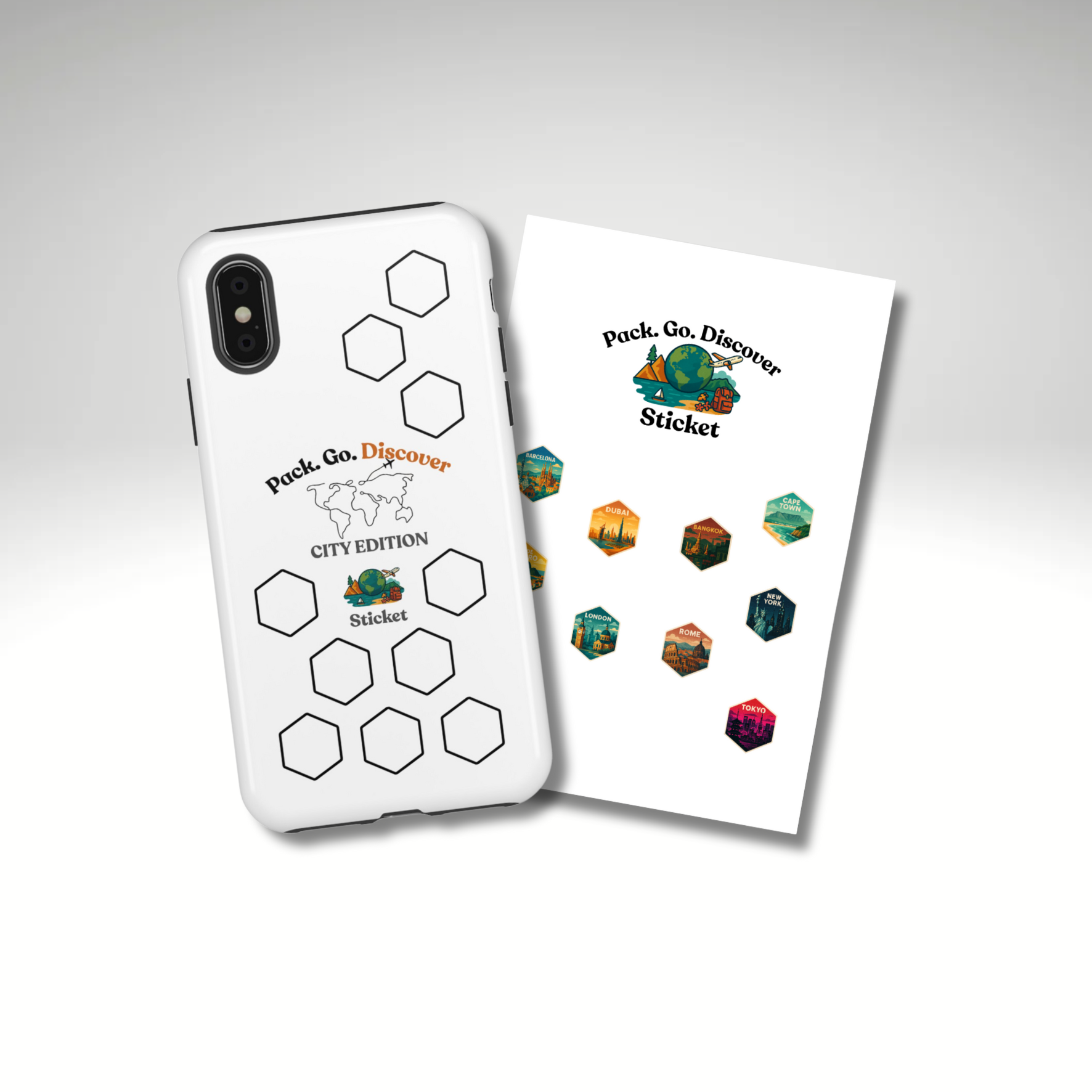 City Edition IPhone Case  + Sticker