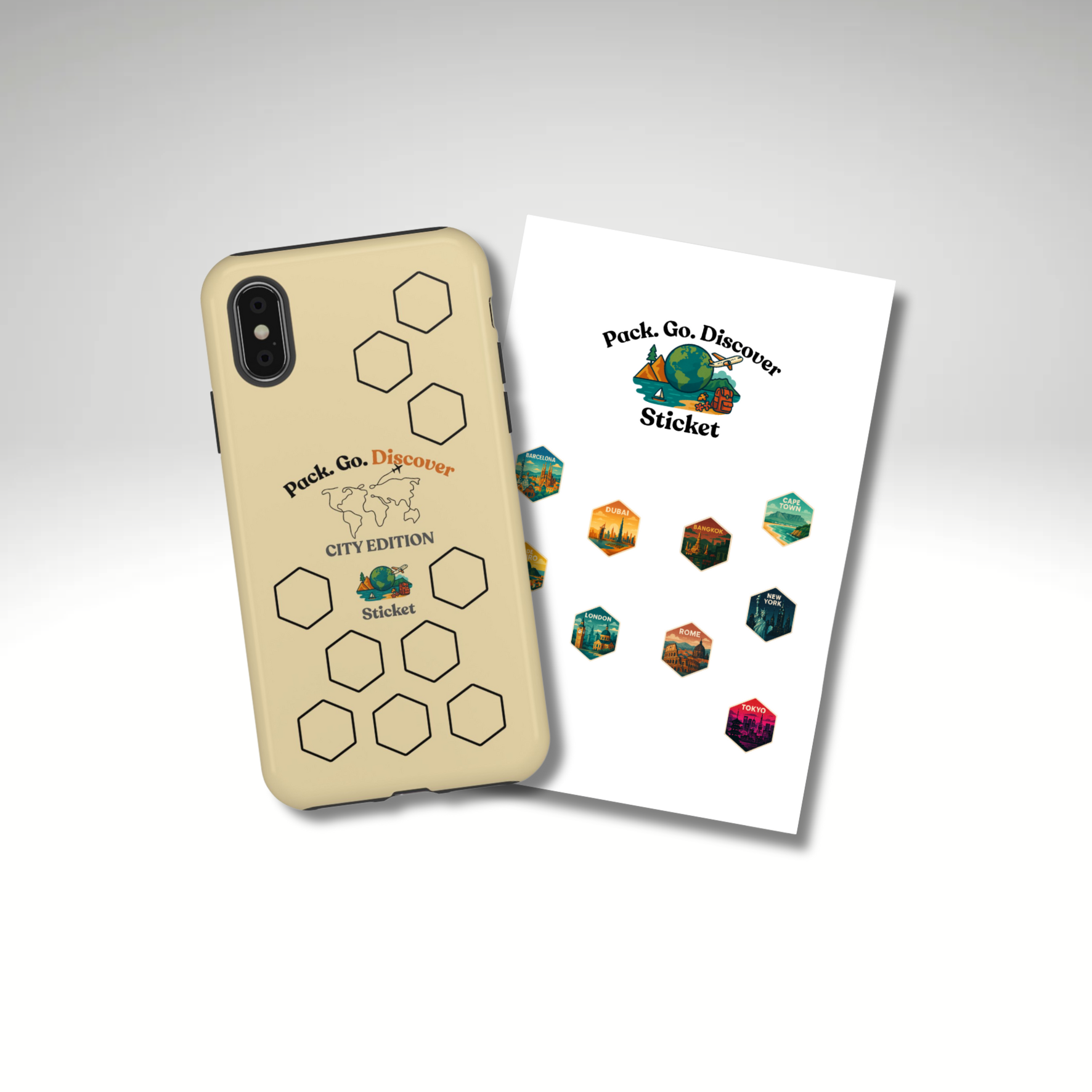 City Edition IPhone Case  + Sticker