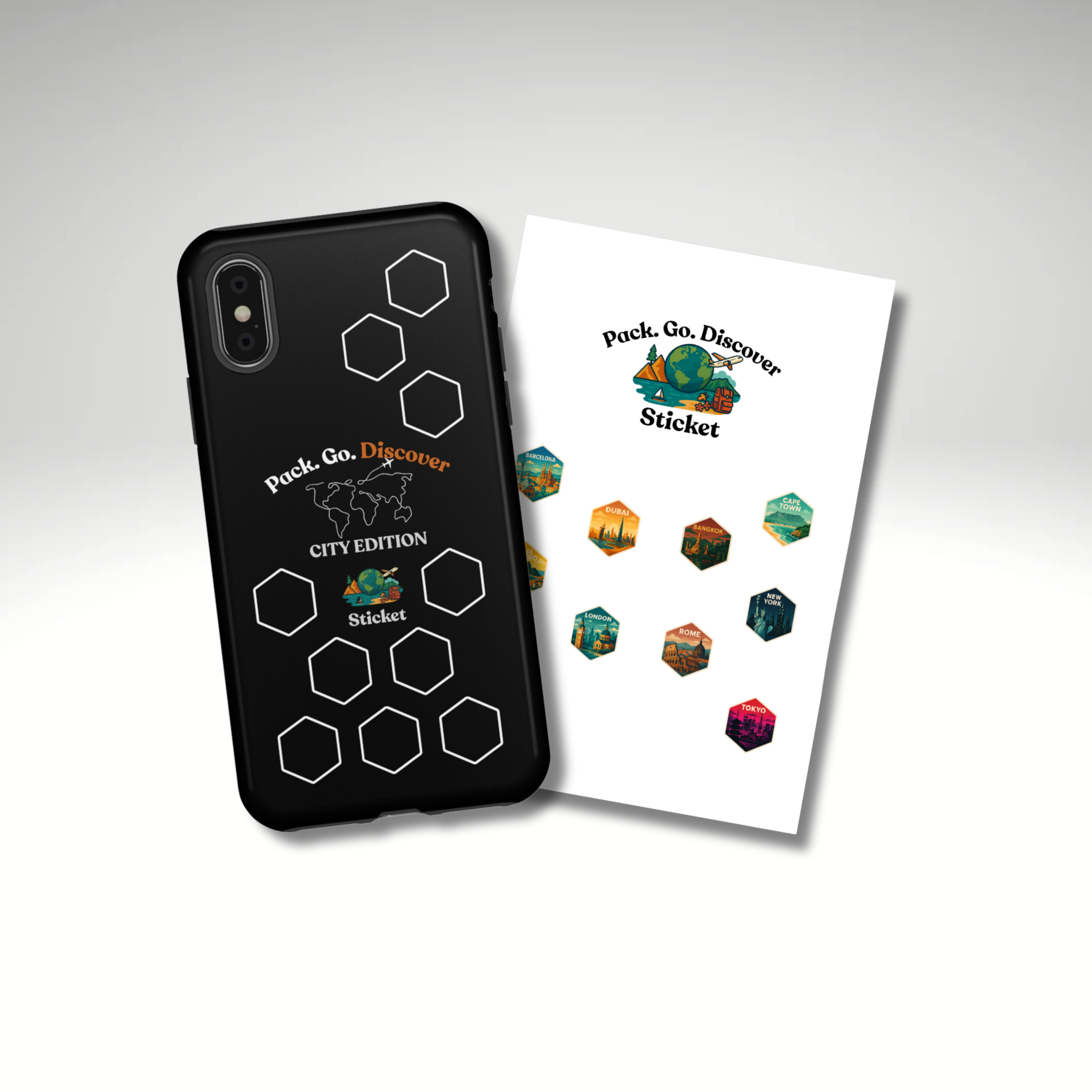 City Edition IPhone Case  + Sticker