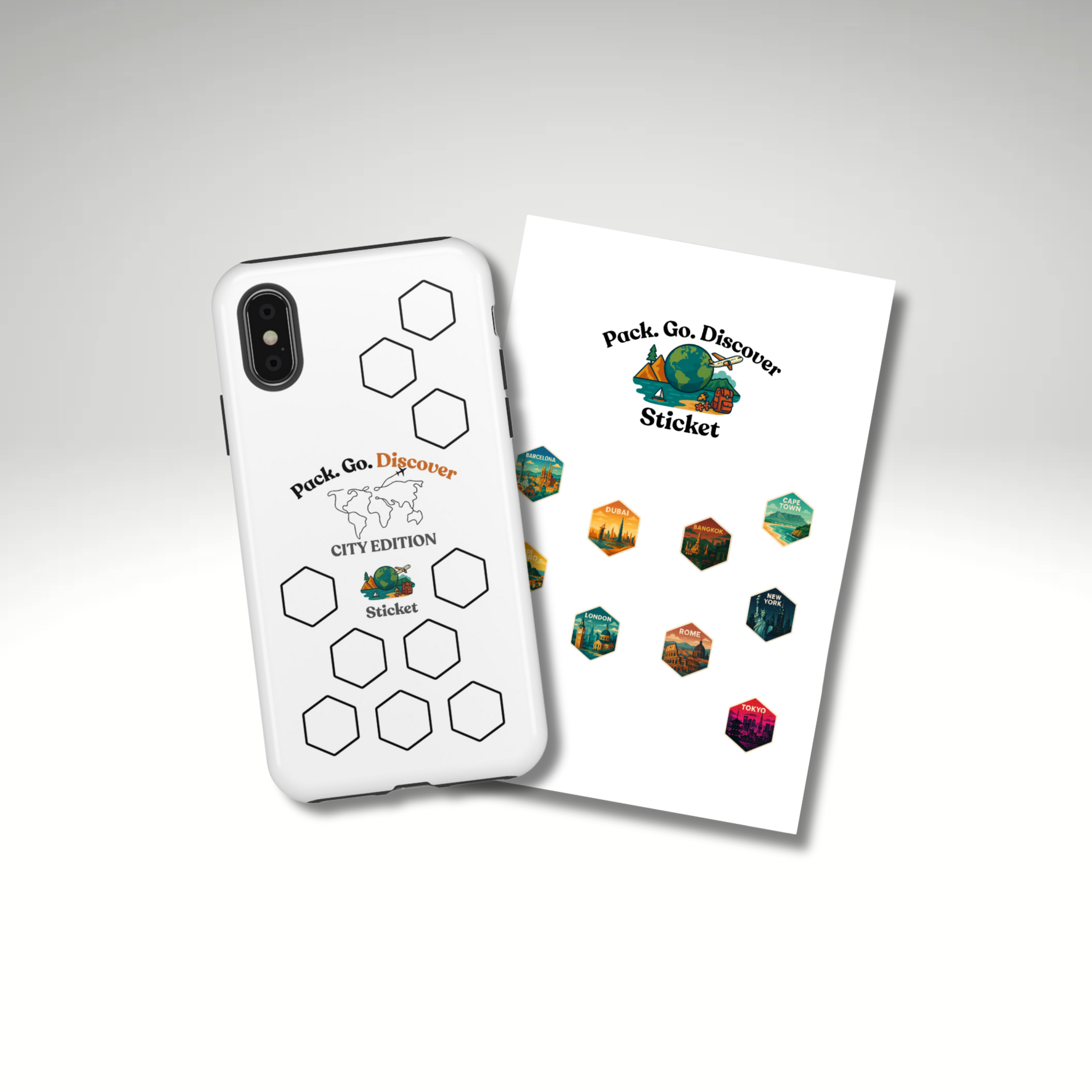 City Edition IPhone Case  + Sticker