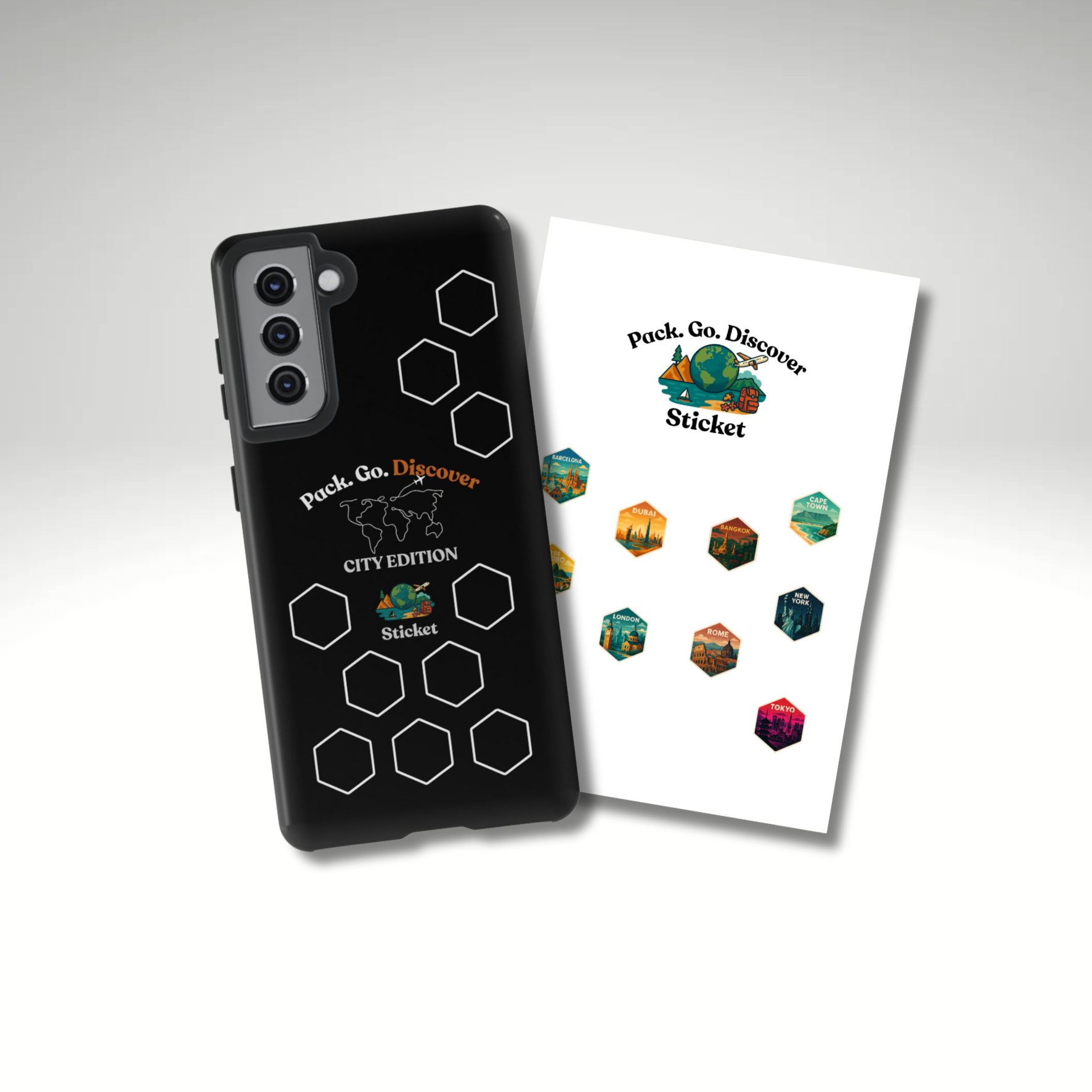 City Edition Phone Case Samsung + Sticker