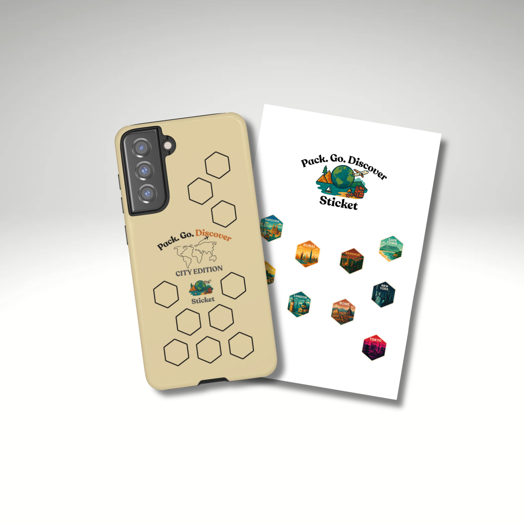 City Edition Phone Case Samsung + Sticker