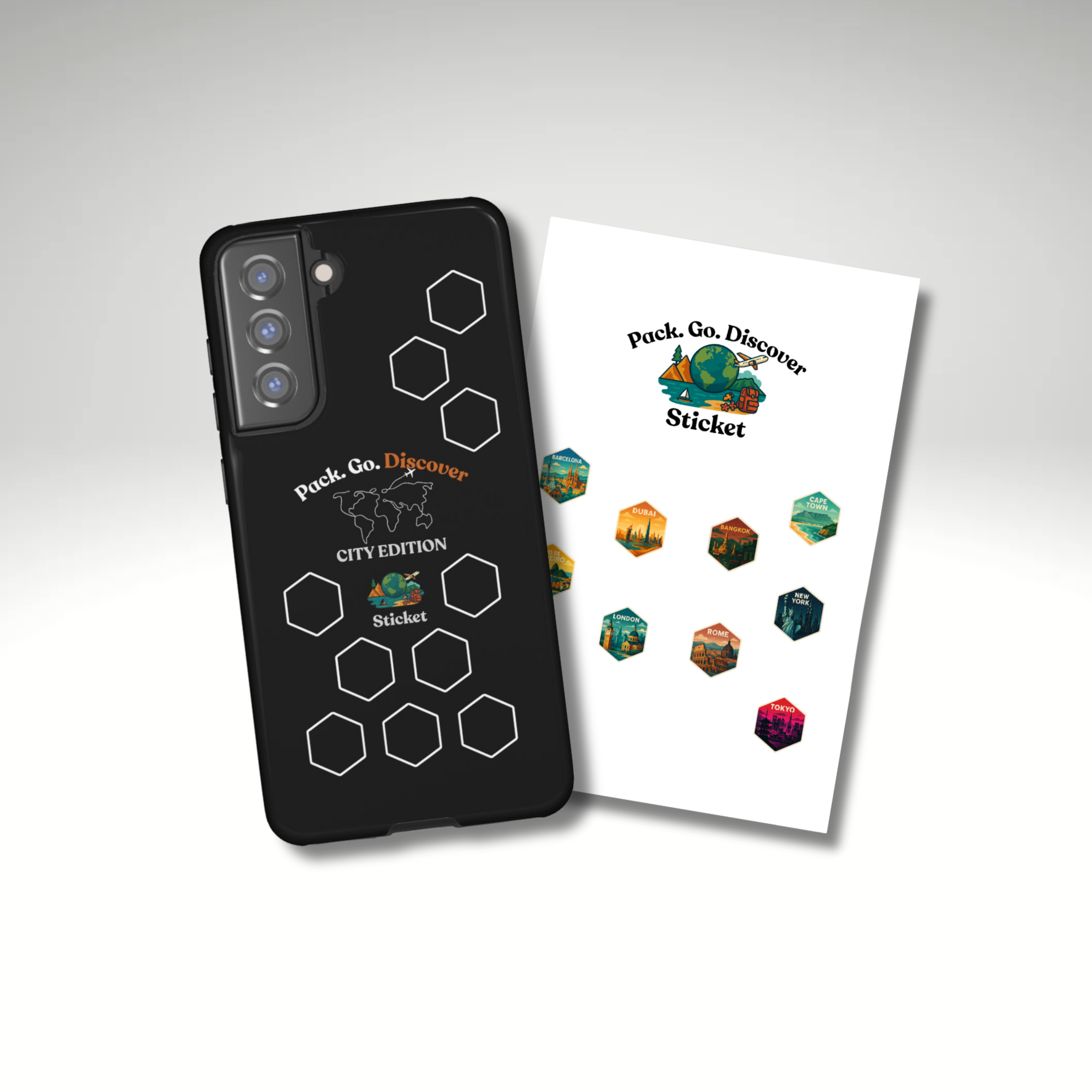 City Edition Phone Case Samsung + Sticker