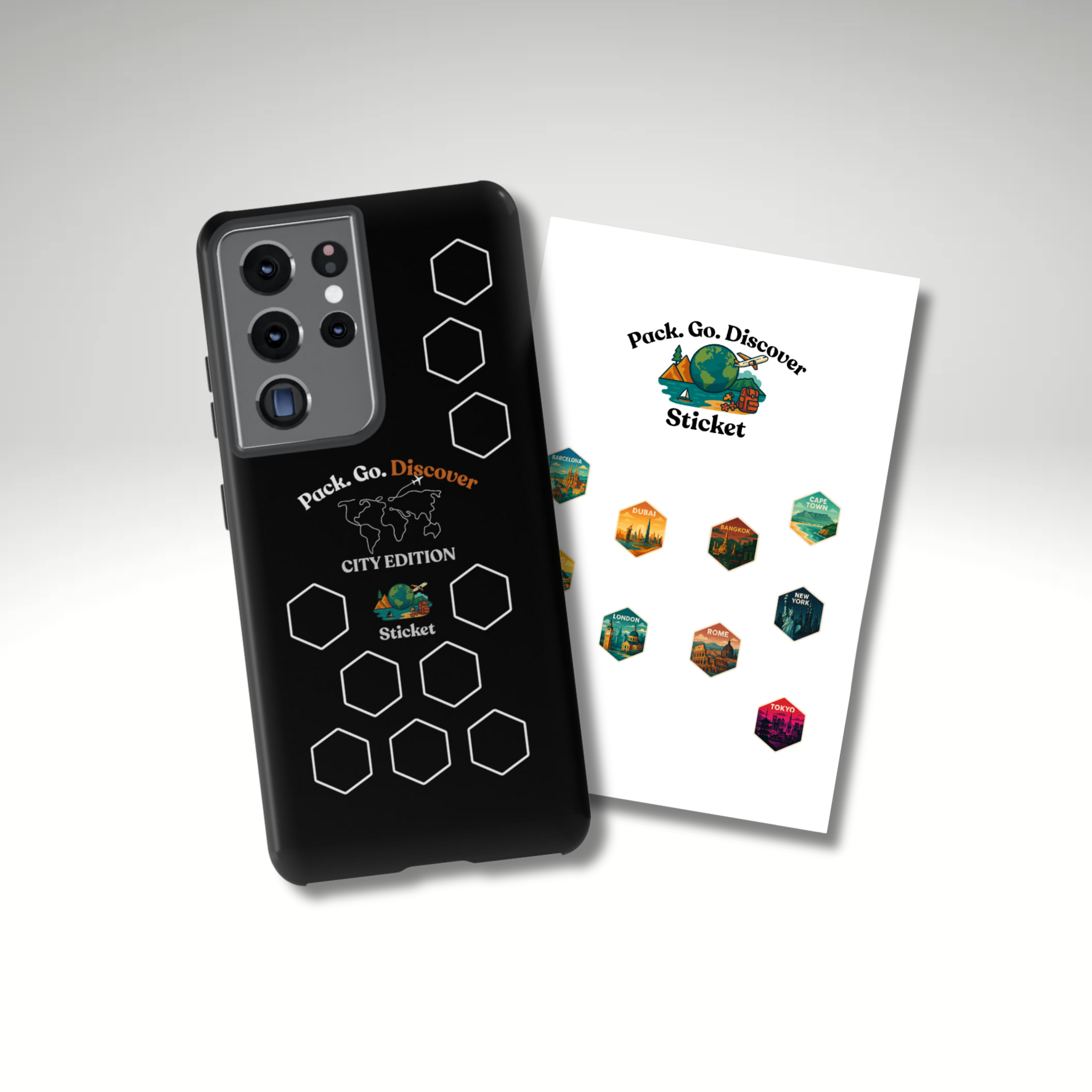 City Edition Phone Case Samsung + Sticker