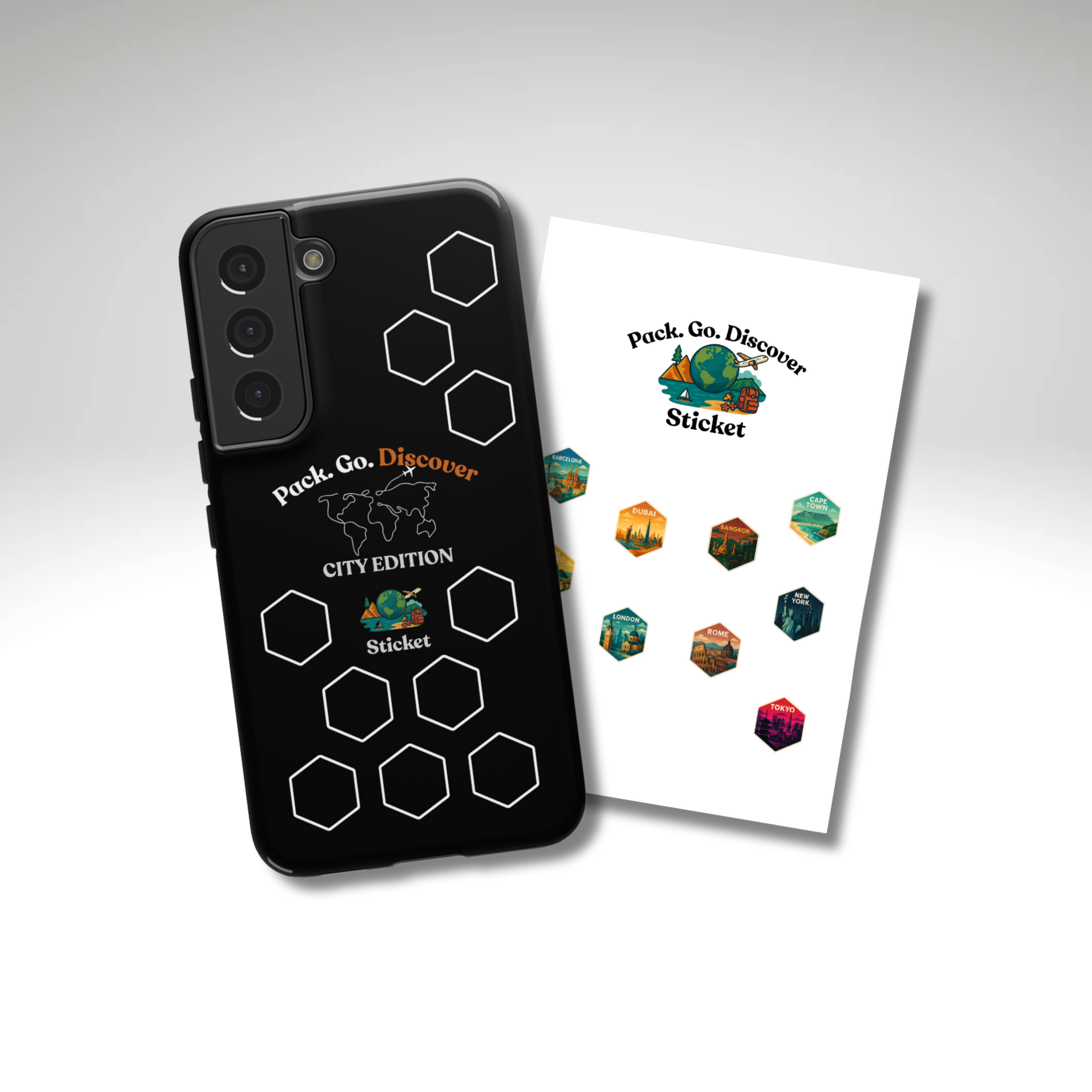 City Edition Phone Case Samsung + Sticker