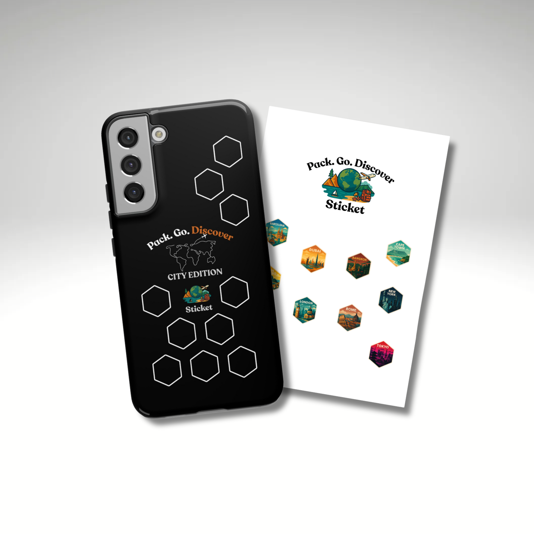 City Edition Phone Case Samsung + Sticker