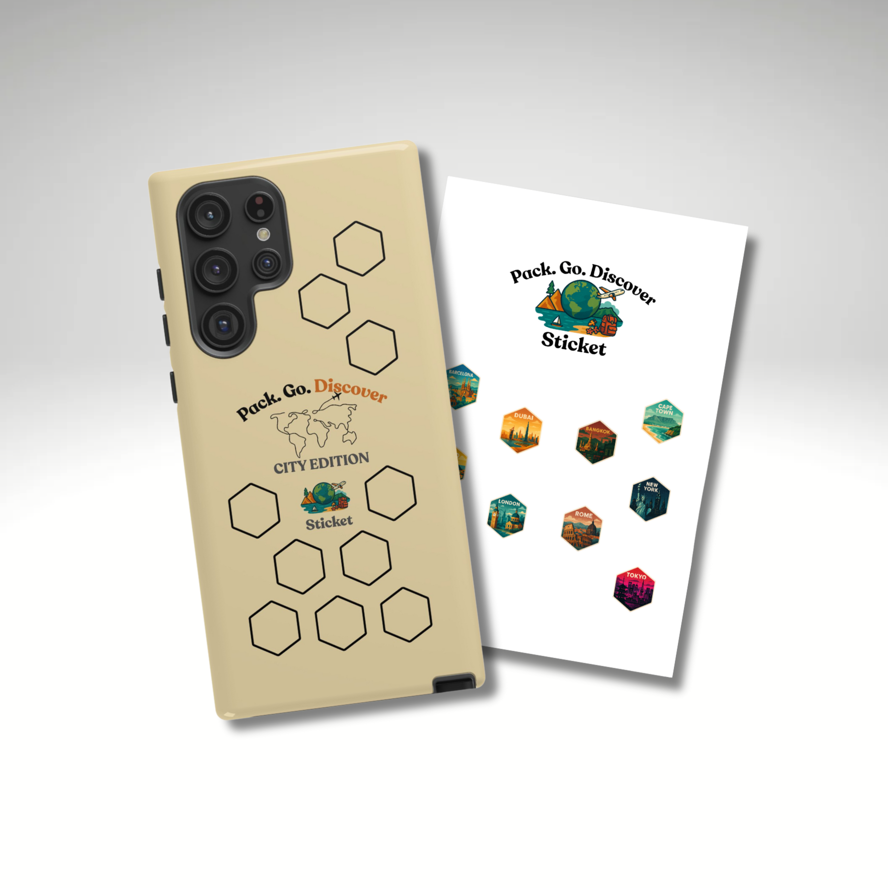 City Edition Phone Case Samsung + Sticker