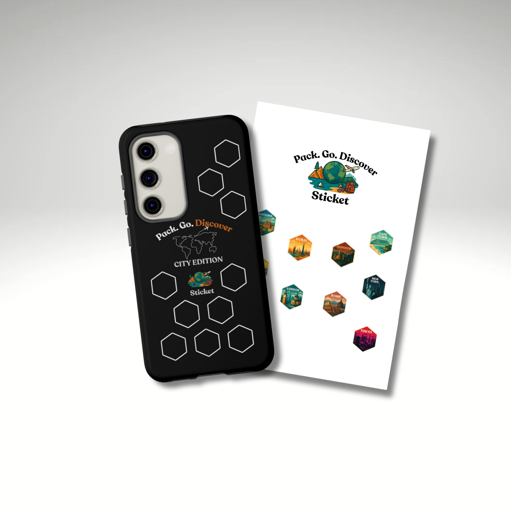 City Edition Phone Case Samsung + Sticker