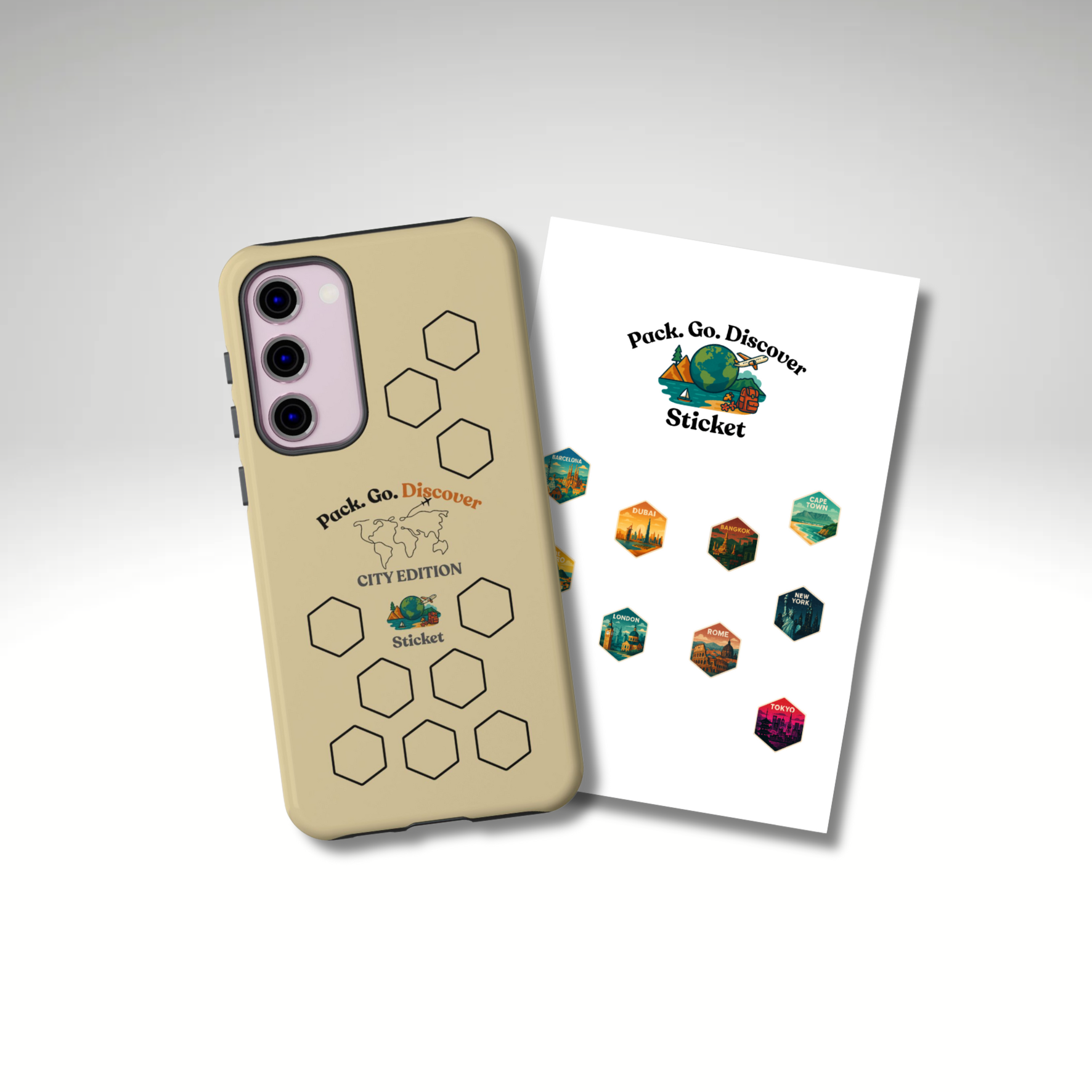 City Edition Phone Case Samsung + Sticker