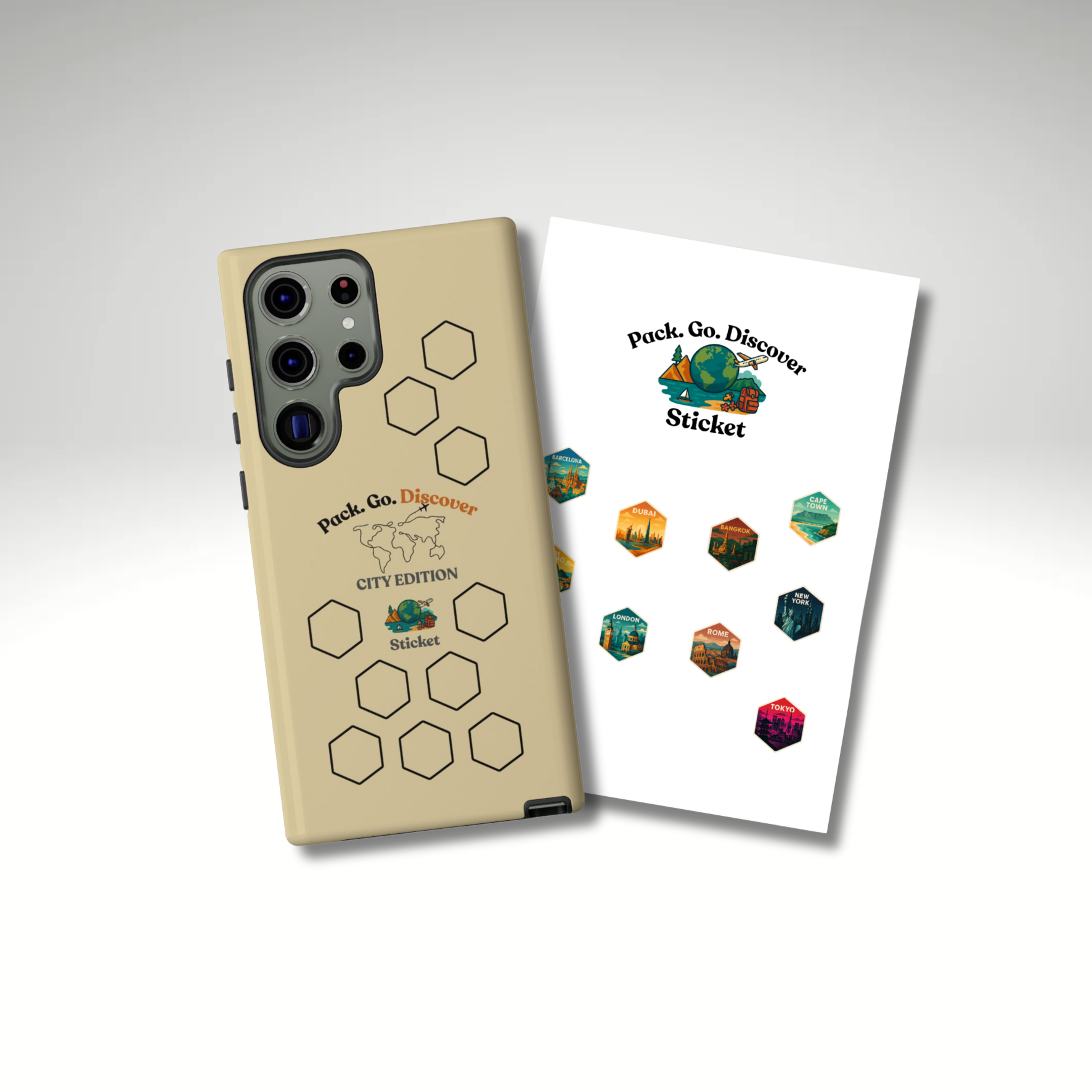 City Edition Phone Case Samsung + Sticker