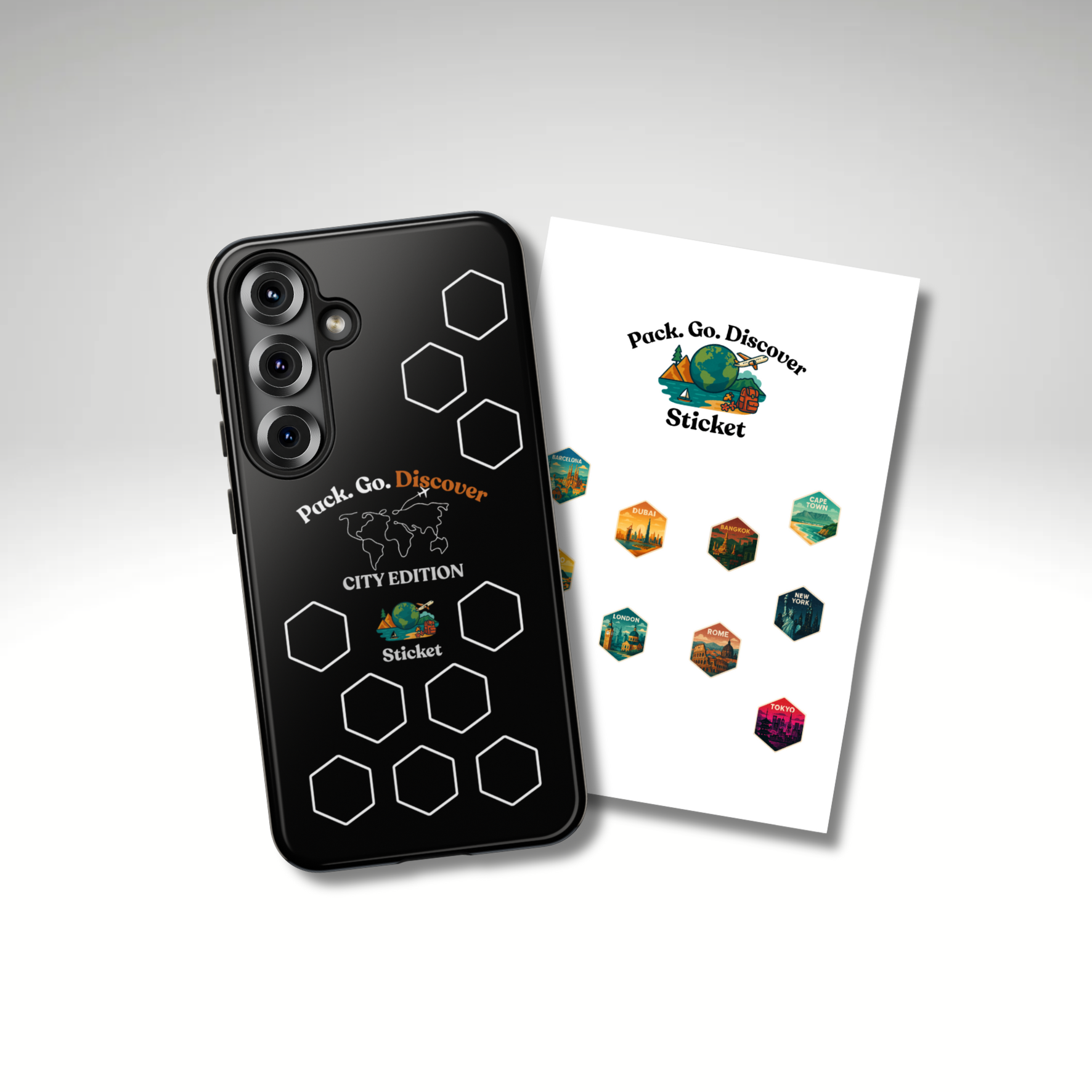 City Edition Phone Case Samsung + Sticker